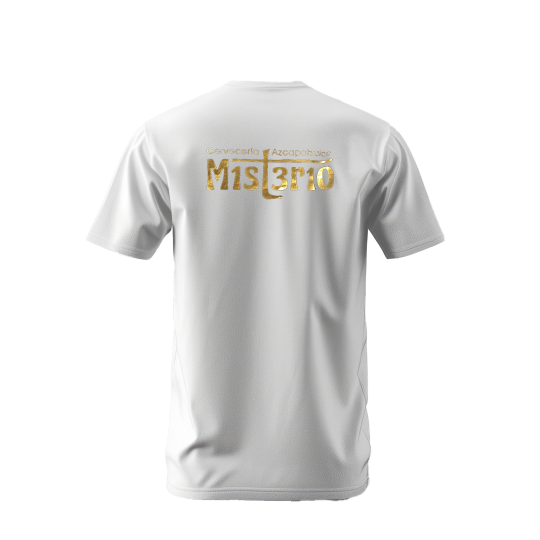 Playera Hombre Golden White