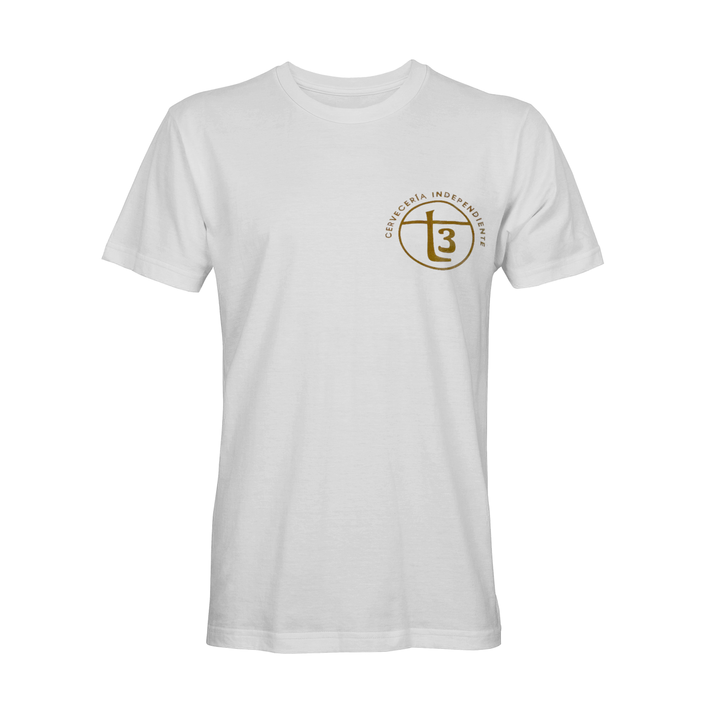 Playera Hombre Golden White